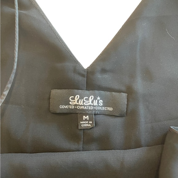 Lulu's Slip Dress Black - Picture 5 of 6